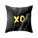 Cushion Cover 45*45cm Golden Leaves  Throw Pillow Cover
