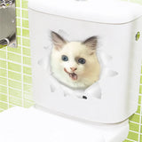 Lovely Cat Dog Toilet Stickers