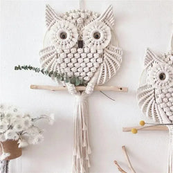 Hand-Woven Owls Dreamcatcher