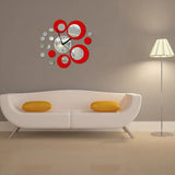 Quartz Acrylic Mirror Geometric Modern Watch Wall  Clocks