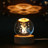 6cm 3D Planet Crystal ball - Night Light Laser