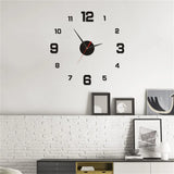 DIY Wall Clock 40cm/16'' Frameless Modern 3D Wall Clock