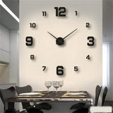 DIY Wall Clock 40cm/16'' Frameless Modern 3D Wall Clock