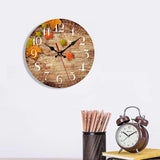 European Style Retro Leaf Wall Clock