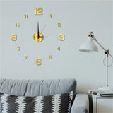 DIY Wall Clock 40cm/16'' Frameless Modern 3D Wall Clock