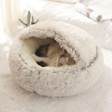 2-1 Soft Plush Pet Bed with Cover