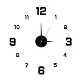 DIY Wall Clock 40cm/16'' Frameless Modern 3D Wall Clock