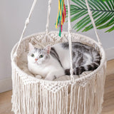 Macrame Cat Hammock Hanging Swing